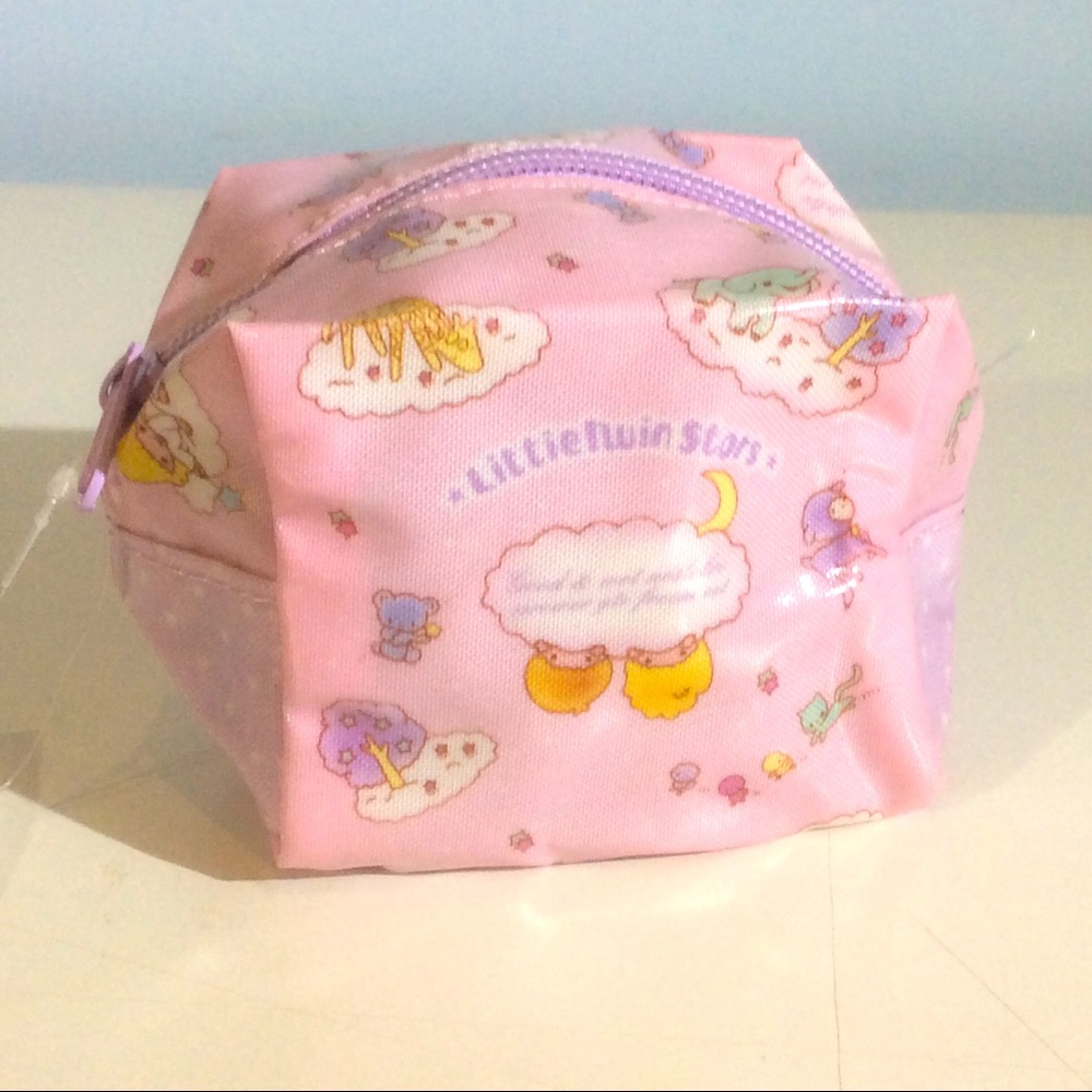 Little Twin Stars Pink Zip Pouch Mini Coin Purse